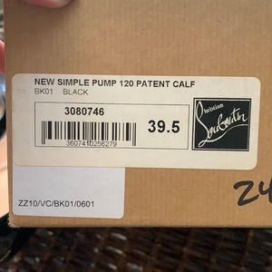 Christian Louboutin Simple Pump 120 patent calf